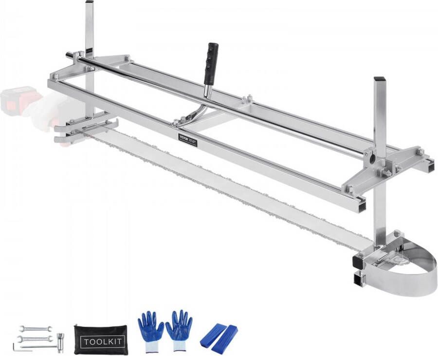 Dakta Draagbare zagerij 355-1219 mm kettingzaagmolen Max. snijdikte 5 08-300 mm Kettingzaagmolen met afmeting 1221x312x473mm Geschikt voor een verscheidenheid aan houtzaagbehoeften