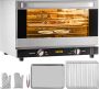 Dakta Elektrische Tafeloven 47L 43Qt Kleine Oven 1600W 4-laags Mini Elektrische Oven met Glazen Deur Aan de Voorkant Elektrische Tafel Top Convectie Oven met Dienbladen Draadrekken Cliphandschoenen - Thumbnail 1