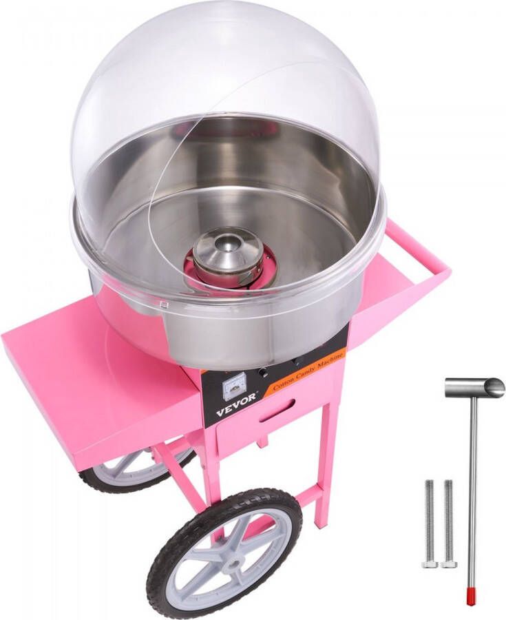 Dakta suikerspinmachine RVS suikerspinapparaat 1kW roze commercieel
