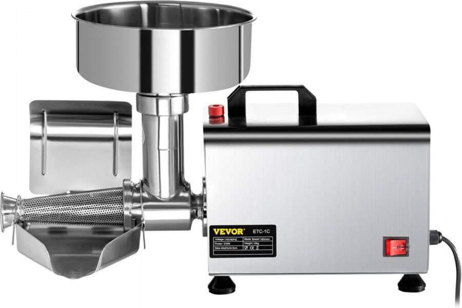 Dakta Tomatensaus Maker Tomatenpers 49x23x34 5 cm Elektrische Tomatenzeef 370W