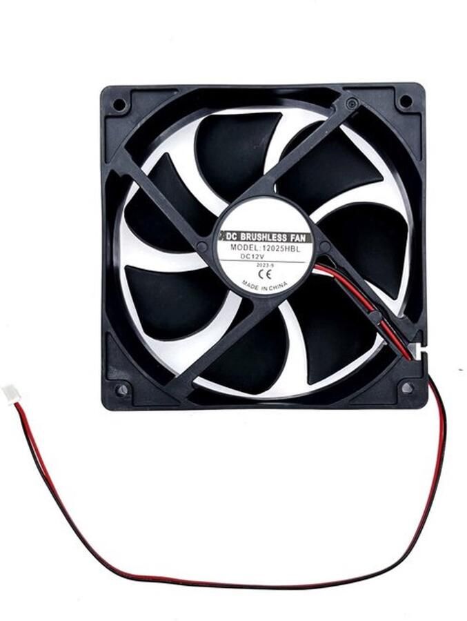 DC 12V koelventilator 12cm 12025 Laag geluidsniveau hydraulische ventilator met dubbele kogellagers 120 mm borstelloze ventilator voor ijsmachine koeler PC-behuizingsventilator 120x25 mm
