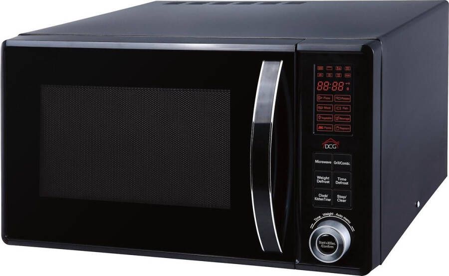 DCG Eltronic DCG Digitale Combi Magnetron 25 Liter met Grillfunctie en vele Programma's Combimagnetron 800-1000W Zwart