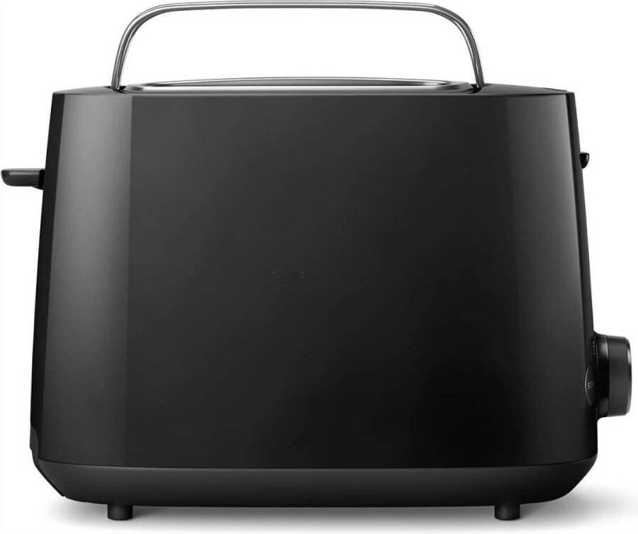 DD Broodrooster met Tostiklemmen Toaster met Ontdooistand Tosti Ijzer met 6 Standen Zwart 2 Roosters