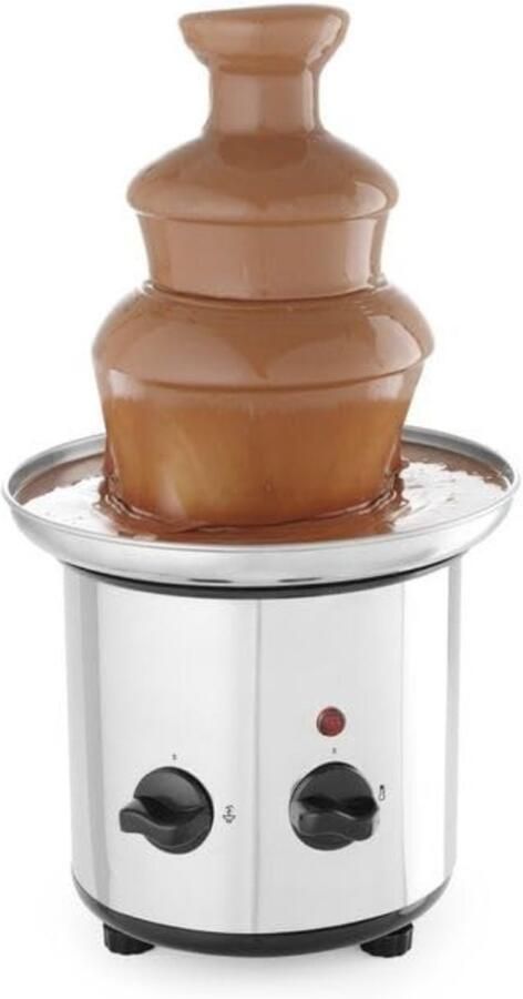 DD Chocoladefontein Chocoladefondue met 3 Levels Chocolade Fontein Inclusief Fruitschaal 50cm x 50cm x 28cm