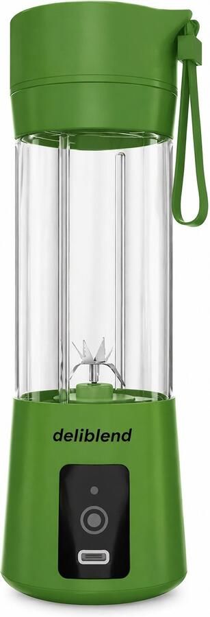 Deliblend Oplaadbare Blenders Kleine Blender Draadloze Blender Mini Blender To Go Portable Blender Draagbare Blender Green Lime