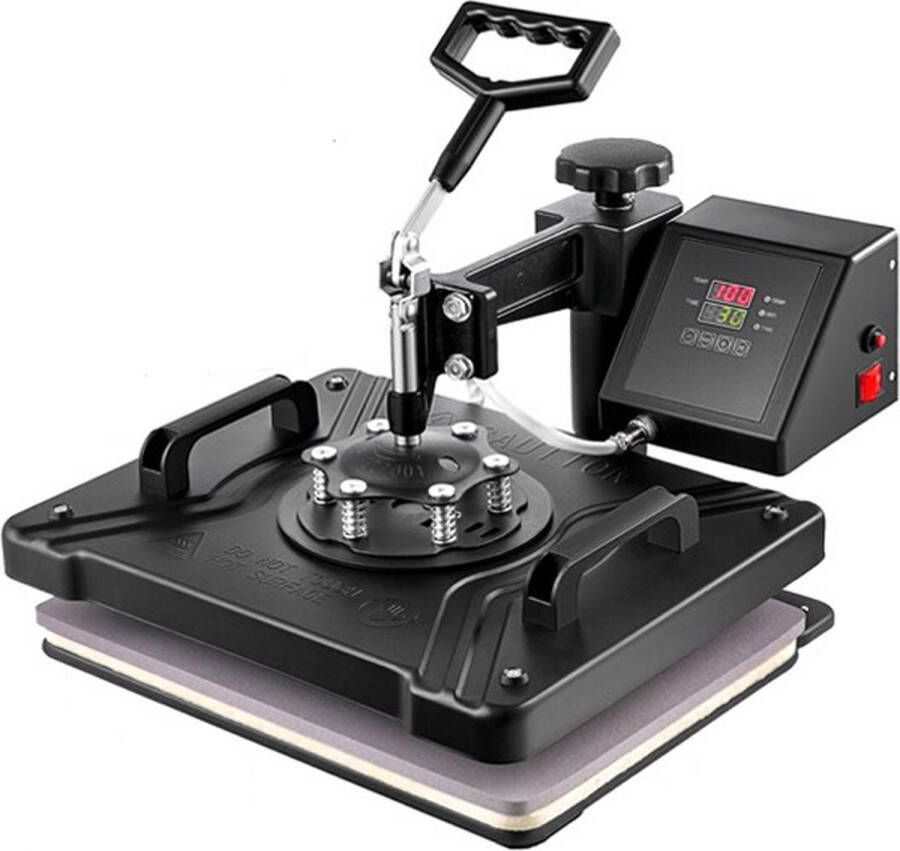 Delicino Transferpers Hittepers 8-in-1 Heat Press Machine DIY Shirt bedrukken 38x30cm