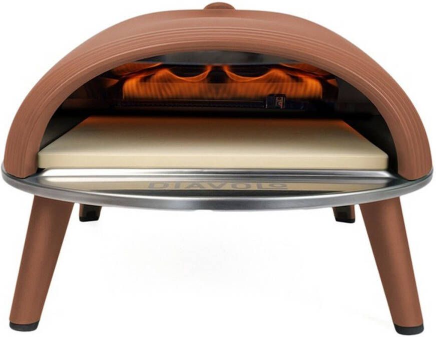Delivita Diavolo Mocha Pizzaoven Gasgestookte Pizza Oven Portable & Inklapbaar Complete Startklare Set