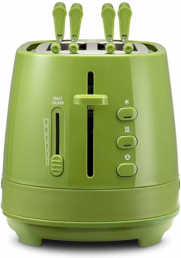 De Longhi De Longhi CTLAP2203.GR Broodrooster 2 Sneden Groen 550 W - Foto 2