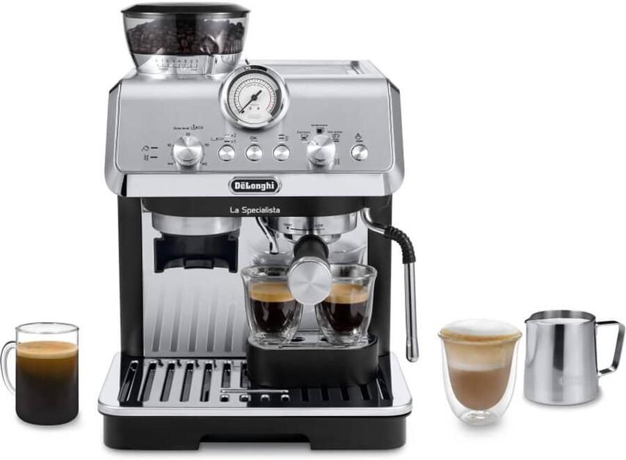 De'Longhi De Longhi La Specialista Arte pistonmachine met MyLatte Art-stoompijpje en Active Temperature Control Metaal Zwart EC9155.MB - Foto 2
