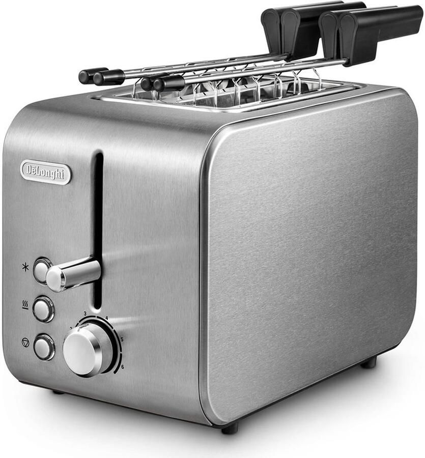 De Longhi DeLonghi CTX 2203 Broodrooster 2 Sneden Zilver Vermogen 550 W