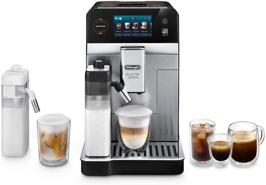 De Longhi Eletta Ultra volautomatische espressomachine ECAM470.85.MB Silent Technology 50+ koffierecepten