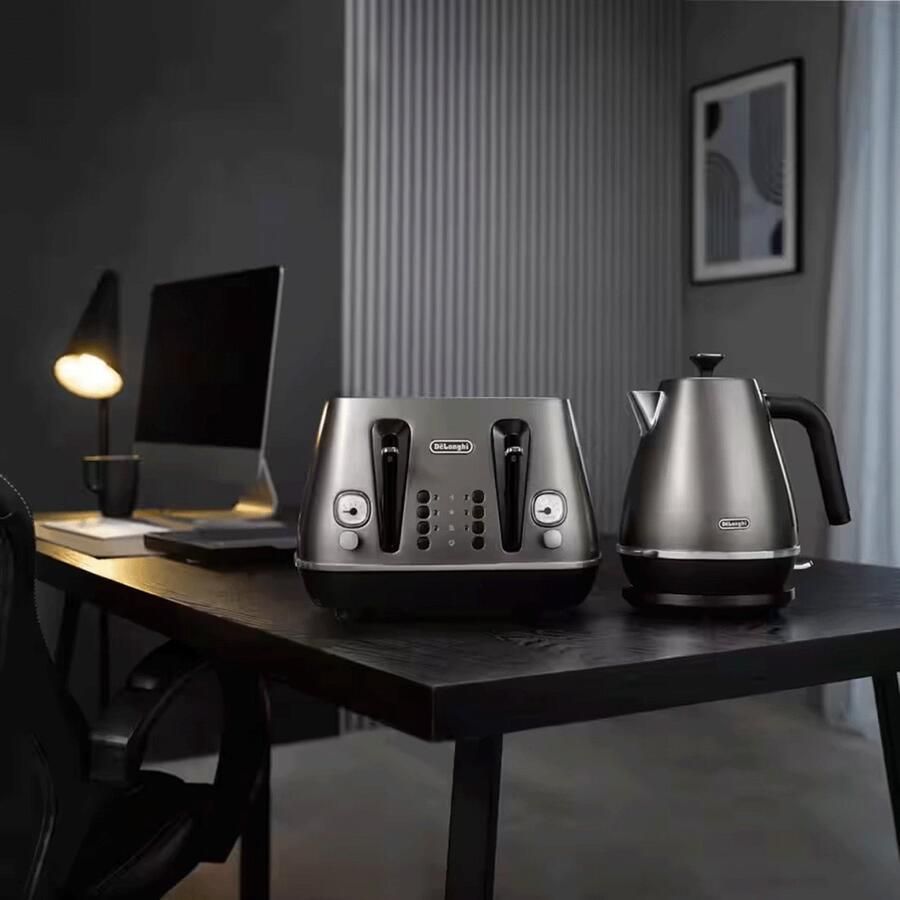 De Longhi KBIN2001.TB waterkoker 1 7 l 2000 W Titanium