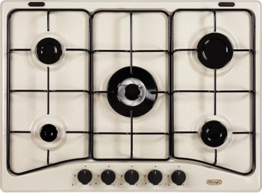 De Longhi SF 57 AVT Zwart Zand Ingebouwd Gaskookplaat 5 zone(s)