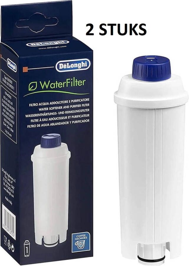 De'Longhi 2x Waterfilter DLSC002 Waterfilter voor espressomachines