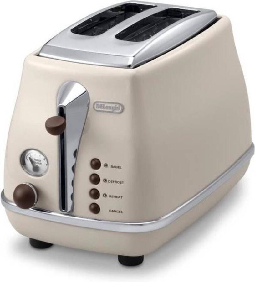 De'Longhi Broodrooster Icona Vintage CTOV 2103.BG Beige