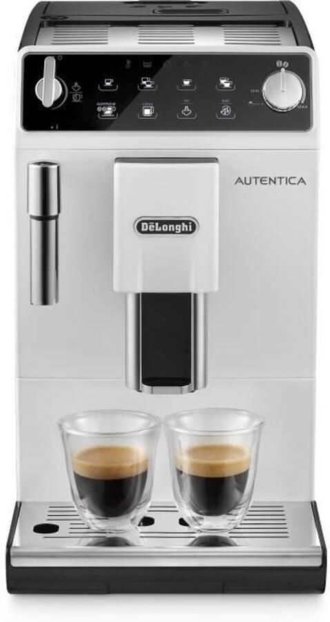 De'Longhi Autentica ETAM 29.513.WB Automatische koffiemachine met cappuccino stoommondstuk 15 bar wit