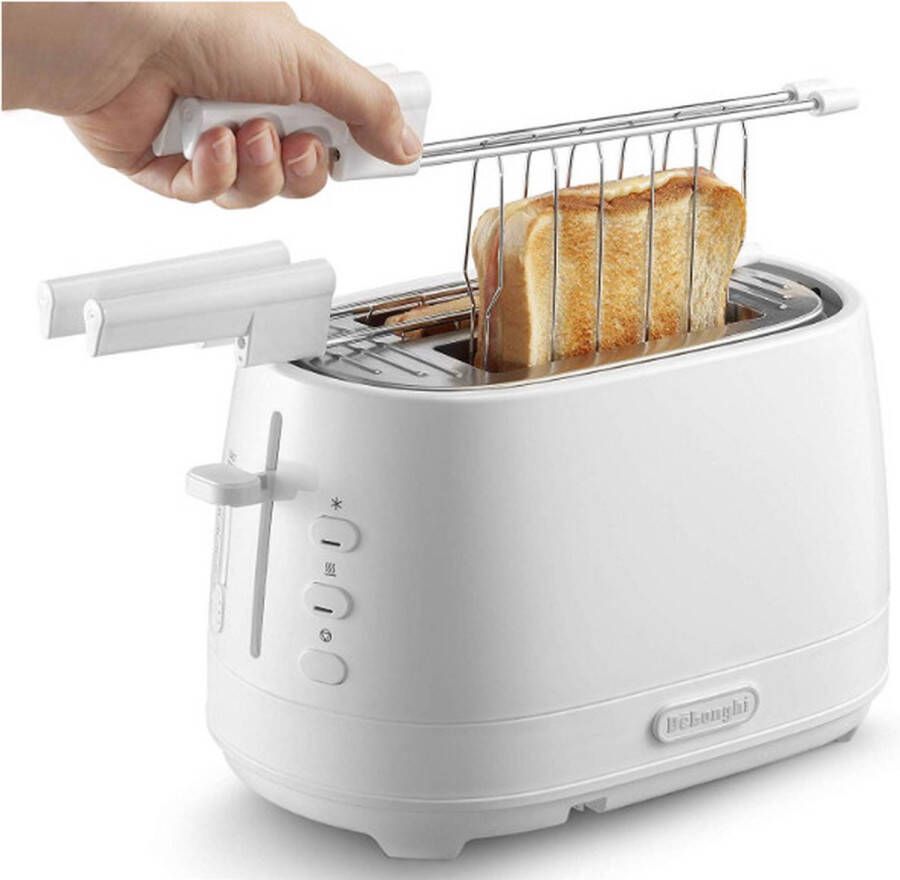 De Longhi DeLonghi CTLAP2203.W Broodrooster 2 Sneden Wit 550 W