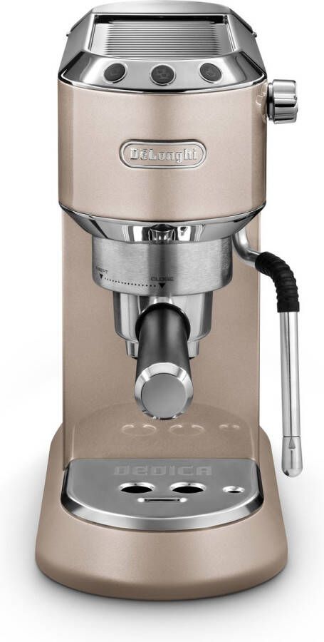 De'Longhi Dedica Arte EC885.BG Traditional Barista Pump Espresso Machine Manual Coffee Machine My LatteArt Steam Wand Compact Design 15cm Wide Fit Mug Up to 13cm Beige - Foto 4