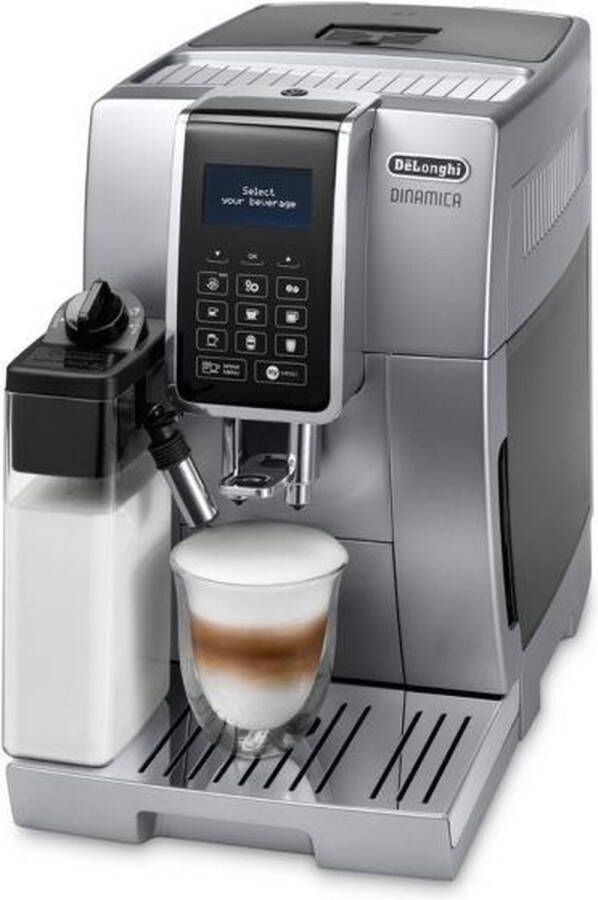 De Longhi DeLonghi Dedica Style Dinamica Ecam Vrijstaand Volledig automatisch Espressomachine Roestvrijstaal Zwart - Foto 1