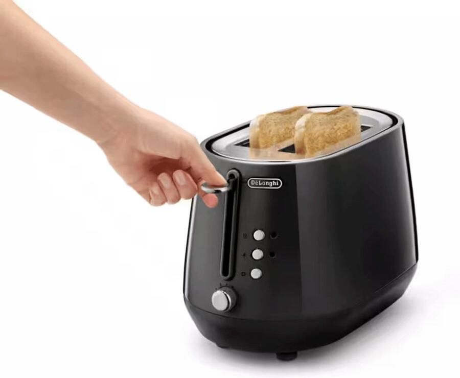 De'Longhi DeLonghi Eclettica CTY2103.BK Broodrooster 900 W Wit