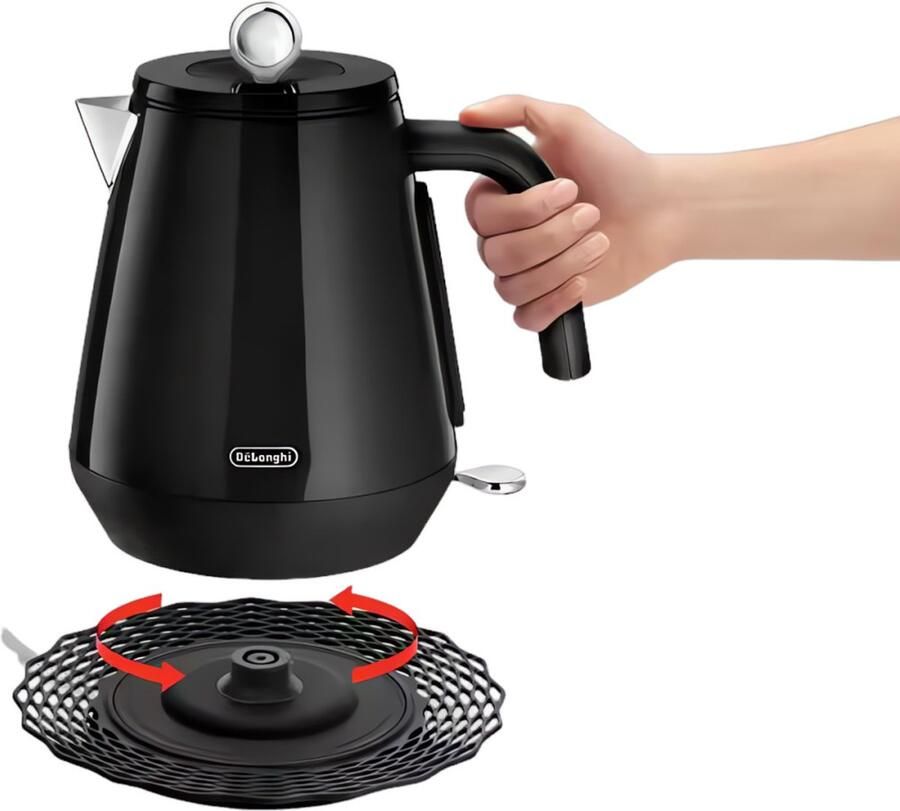 De'Longhi DeLonghi Eclettica KBY2001.BK Elektrische waterkoker 1 7 l Zwart