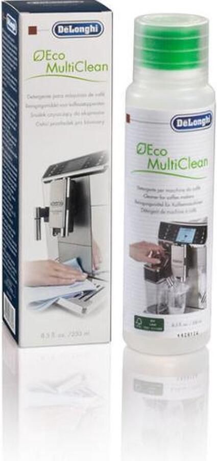 De'Longhi Delonghi reiniger reinigingsmiddel melkvet 250ml verwijderen melkvet koffiezetapparaat eco multi clean