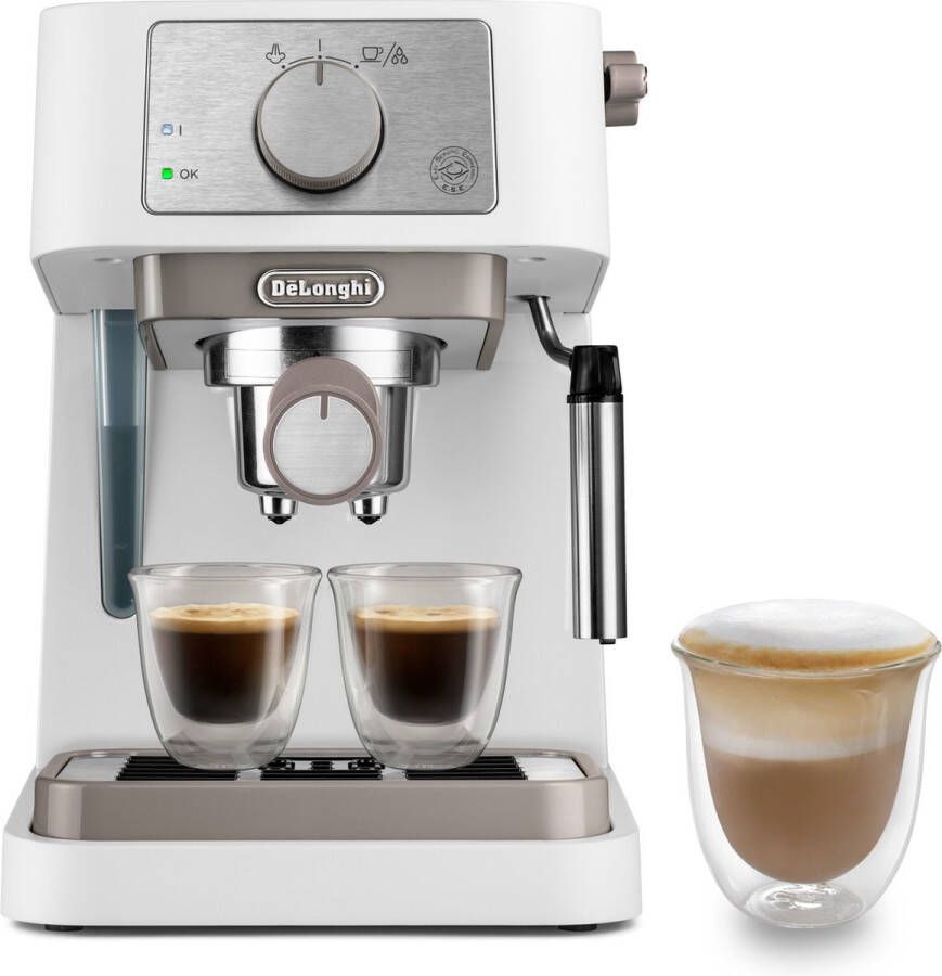 De'Longhi De Longhi EC260.W Automatische handmatige koffiemachine 1100W 1 L roestvrij staal