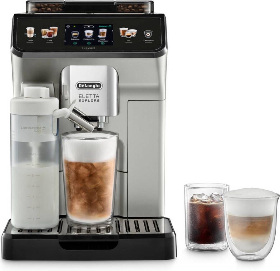 DeLonghi De'Longhi ECAM450.65S Eletta Explore Cold Brew Volautomaat Zilver