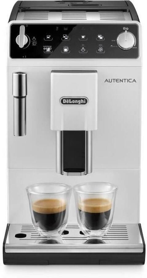 De'Longhi Autentica ETAM 29.513.WB Automatische koffiemachine met cappuccino stoommondstuk 15 bar wit
