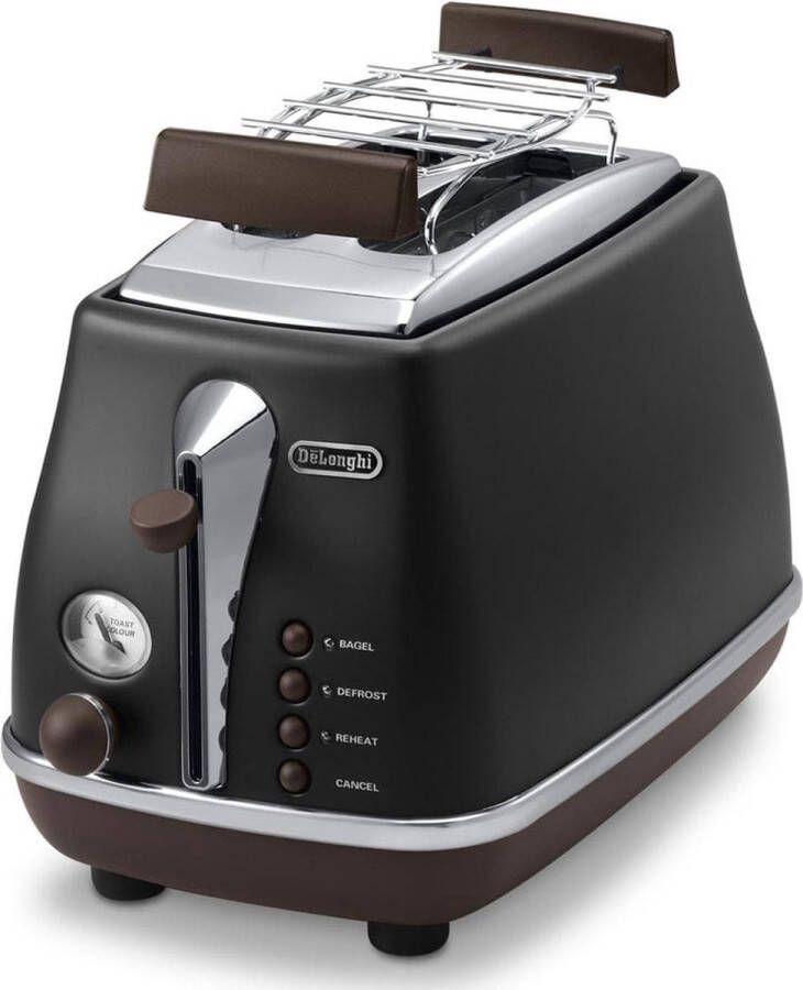 De'Longhi Broodrooster Icona Vintage CTOV 2103.BK Zwart