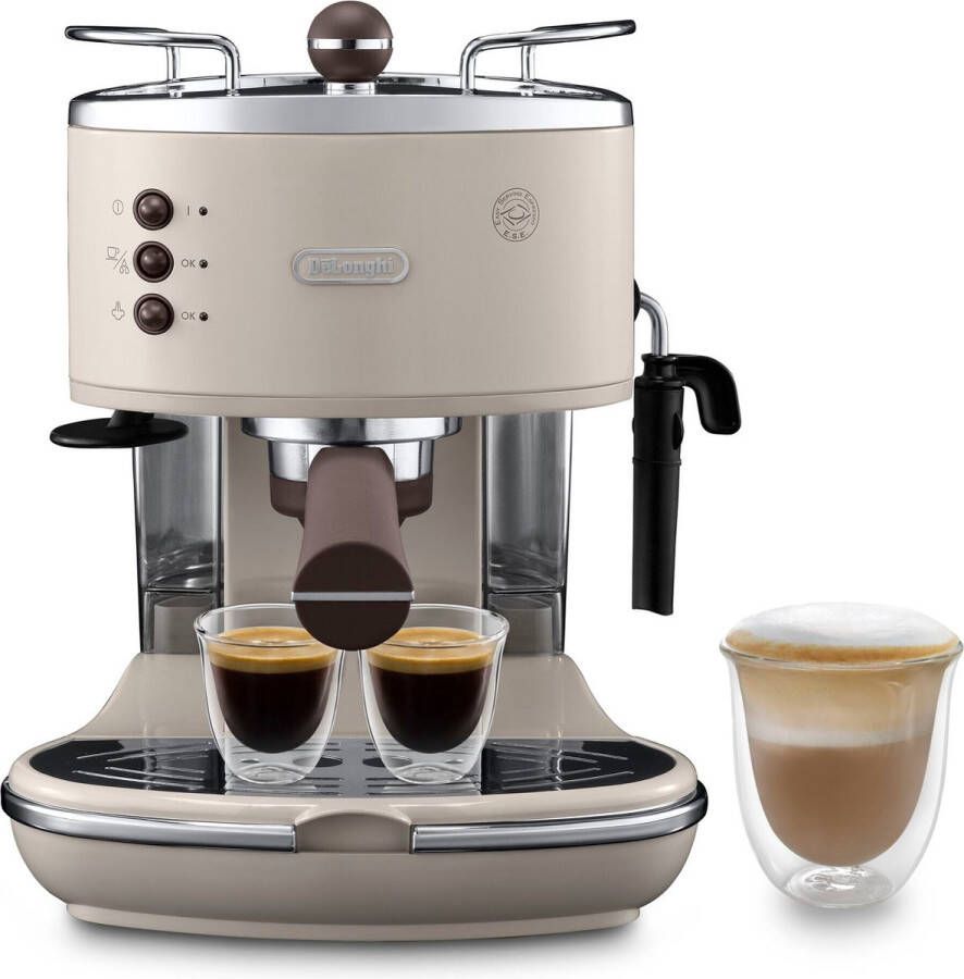 De'Longhi Icona Vintage ECOV311.BG Handmatige Espressomachine Beige - Foto 1