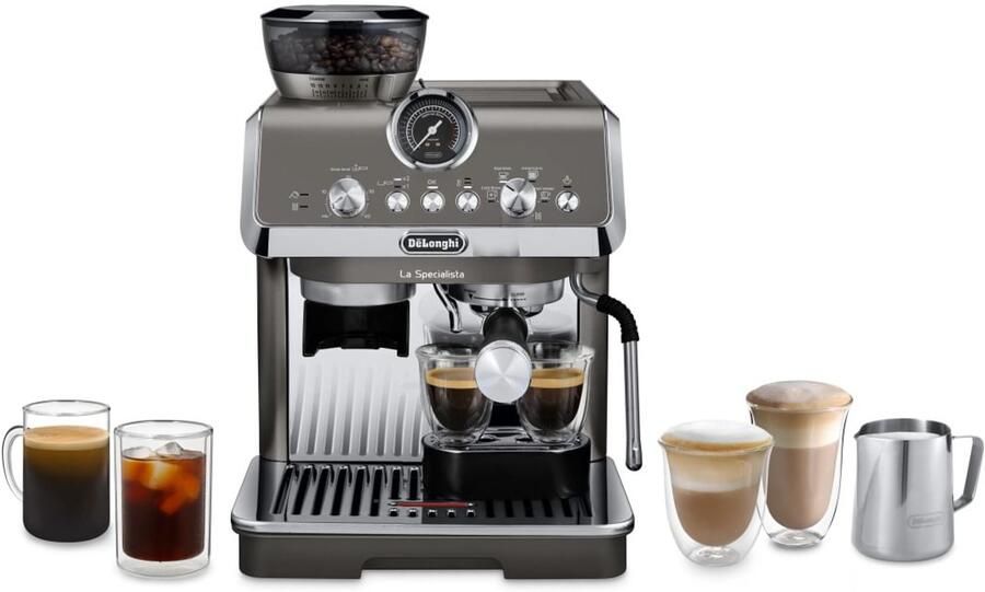 De'Longhi La Specialista Arte Evo pistonmachine met Cold Brew functie en handmatig stoompijpje Titanium EC9255.T - Foto 2