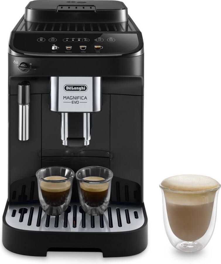 De'Longhi De Longhi Magnifica Evo volautomatische espressomachine 4 one-touch recepten en handmatig stoompijpje Zwart ECAM290.21.B