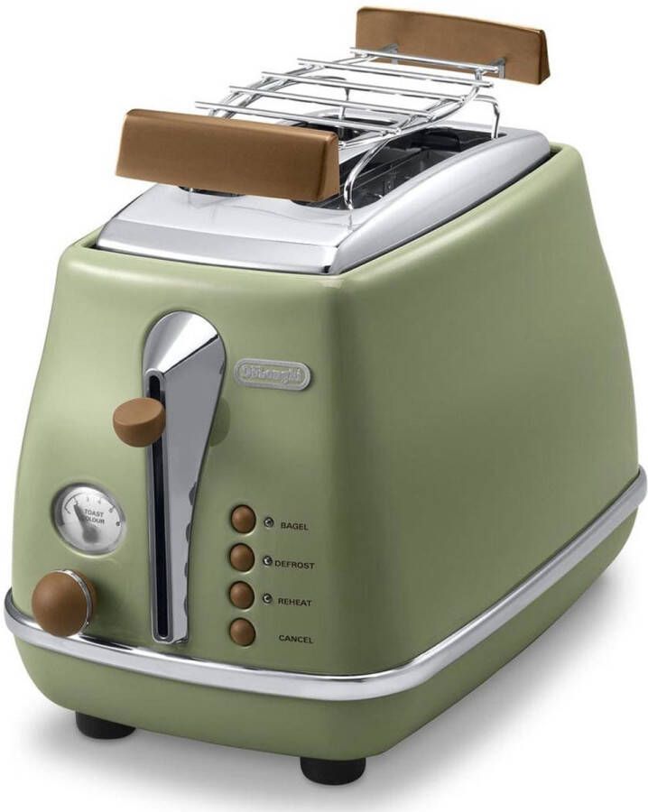 De'Longhi Broodrooster Icona Vintage CTOV 2103.GR Groen