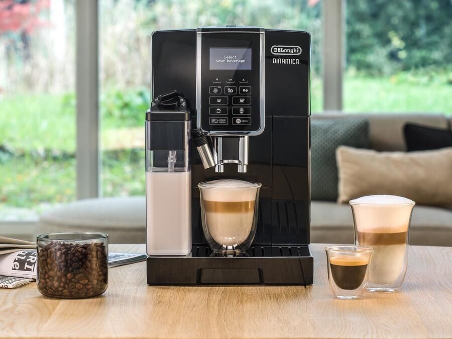 De'Longhi Volautomatisch koffiezetapparaat Dinamica ECAM356.57.B 14 koffiedranken met perfect melkschuim - Foto 5