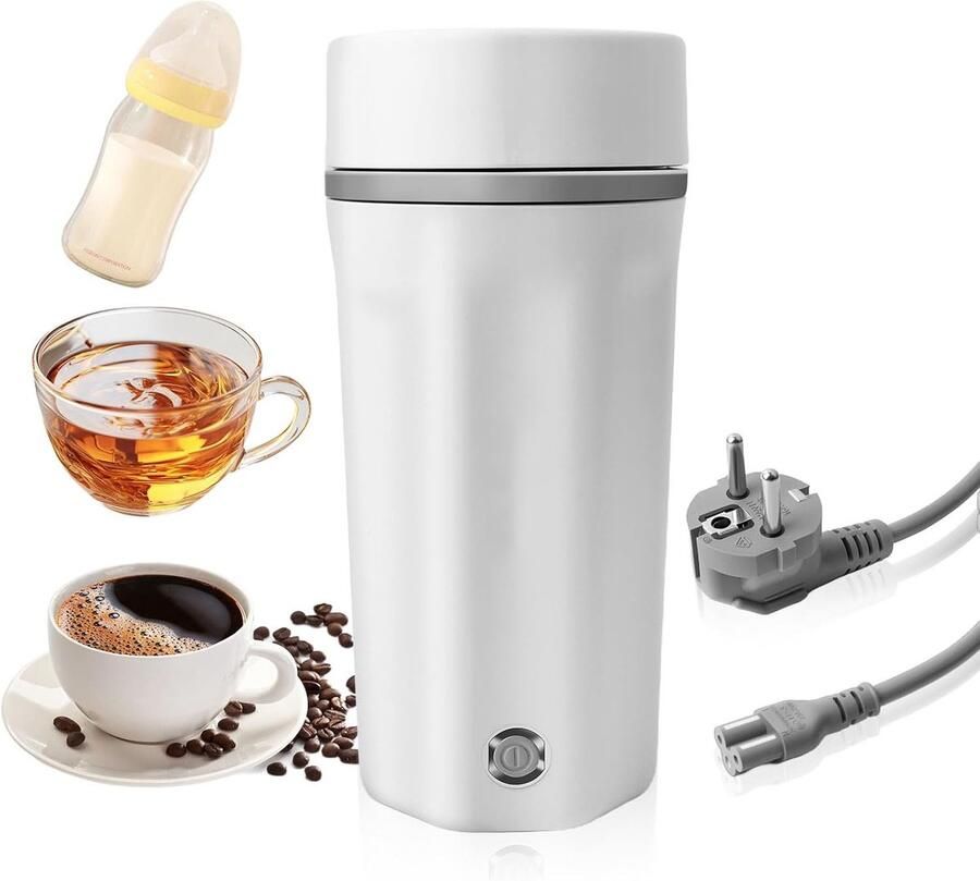 Dewelling Draagbare Waterkoker Mini Waterkoker Kleine Waterkoker Reis Waterkoker Camping Waterkoker Met Temperatuurregeling Roestvrij Staal