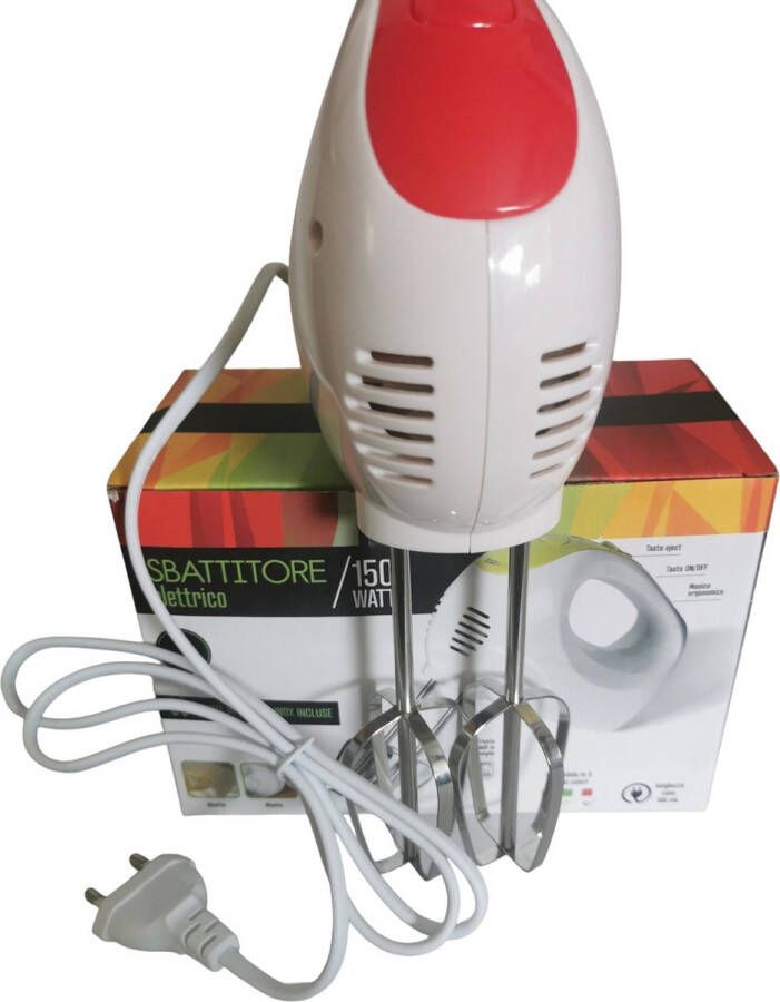 Dictrolux Elektrische handmixer met 5 snelheden 150 Watt Oranje of Groen