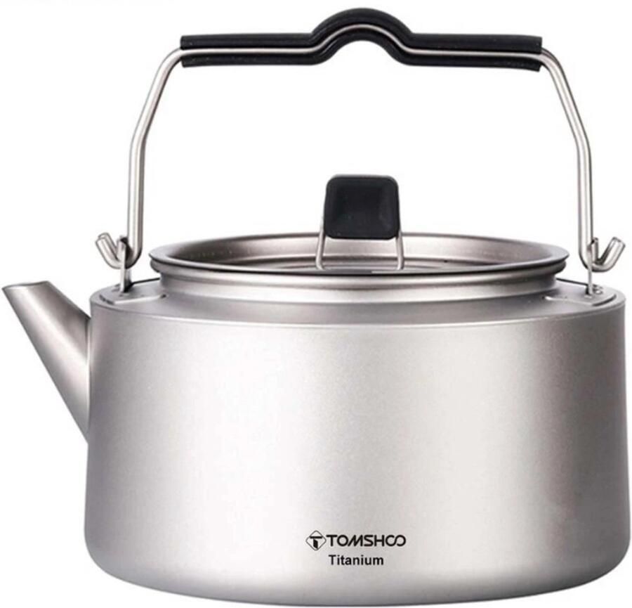 Dimico Waterkoker titanium Theeketel camping Outdoor koffiepot voor kamperen 1000ML Snelle warmtegeleiding Lichtgewicht