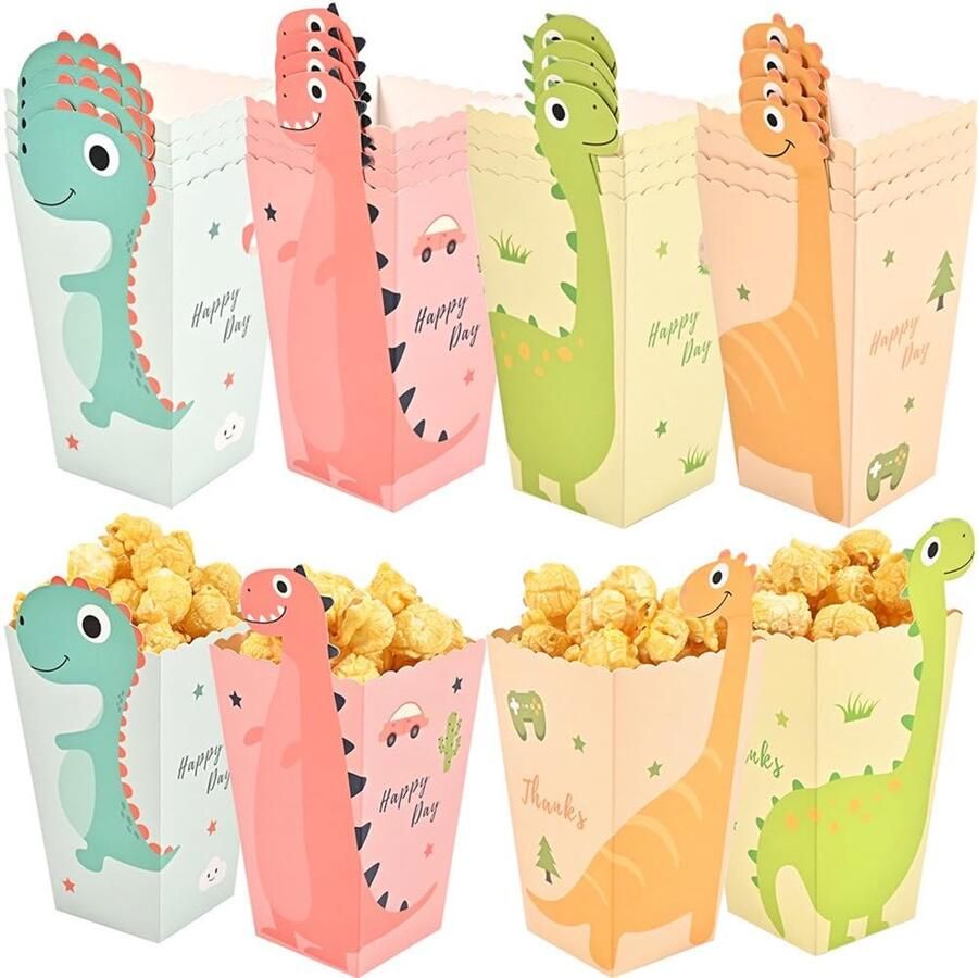 Dinosaur Popcorn Dozen Set van 12 voor Feesten