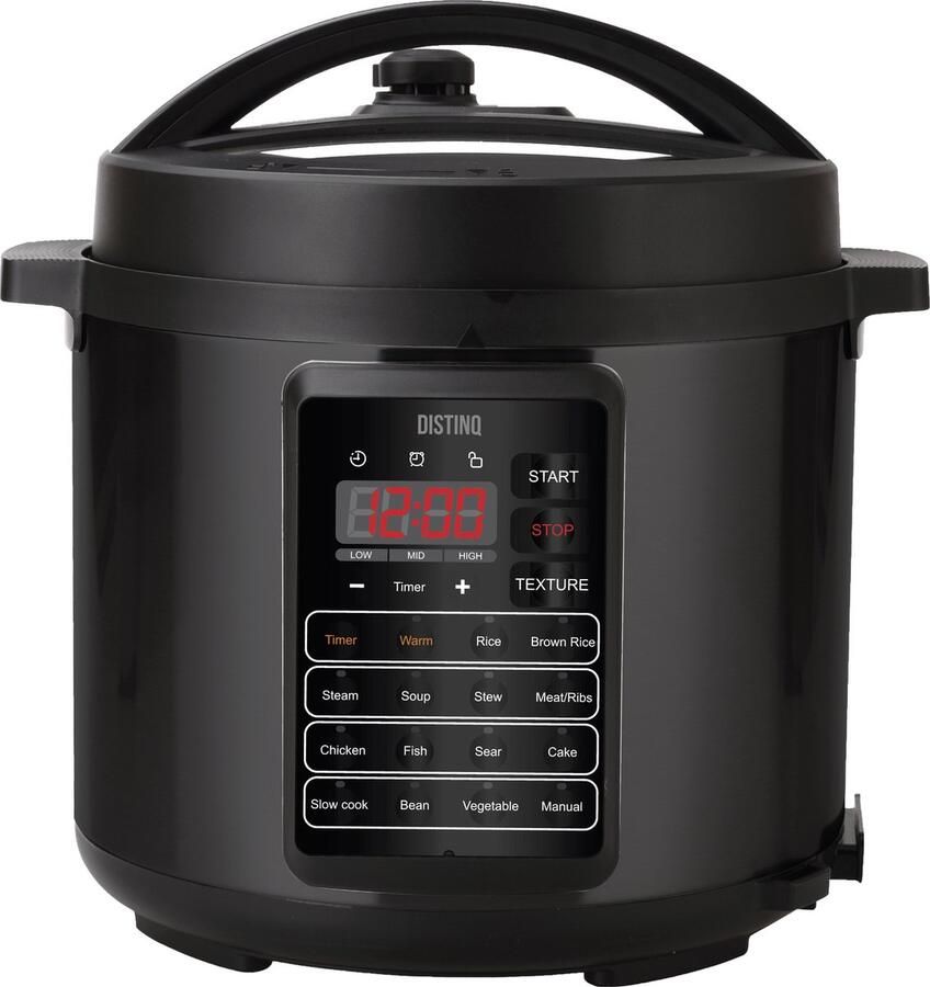 DistinQ Multicooker 10-in-1 Snelkookpan Pressure cooker Rijstkoker Slowcooker Stomer Sous-vide