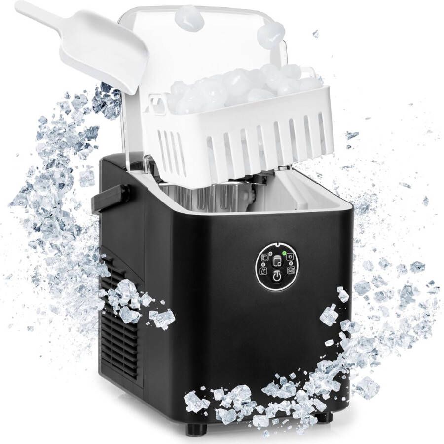 DiverseDeals Ijsblokjesmachine IJsmachine met Schep IJsblokjesmachine 1L Watertank 8 Blokjes in 6 Minuten