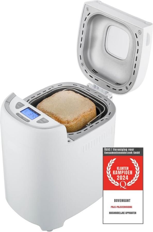 DNA Broodbakmachine Broodbakmachines Broodsnijmachine Wit 30cm x 24cm x 30cm
