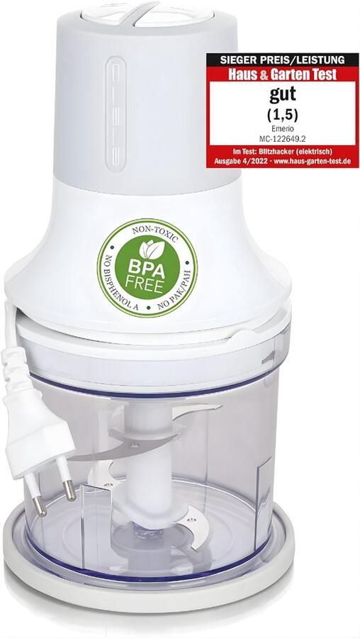 DNA Hakmolen Electrisch Hakmolen Handmatig Hakmolens Wit 14cm x 14cm x 25cm