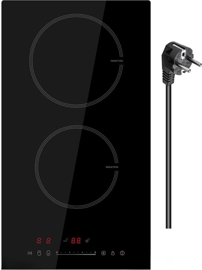 DNA Inductie Kookplaat Inbouw Inductie Kookplaat Vrijstaand Elektrische Kookplaat Zwart 29cm x 52cm x 6cm