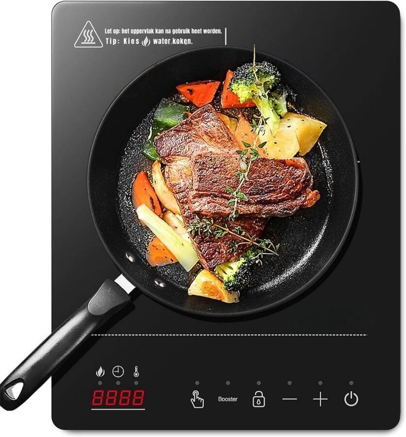 DNA Inductie Kookplaat Vrijstaand Inductie Kookplaat Inbouw Elektrische Kookplaat Zwart 39cm x 30cm x 8cm