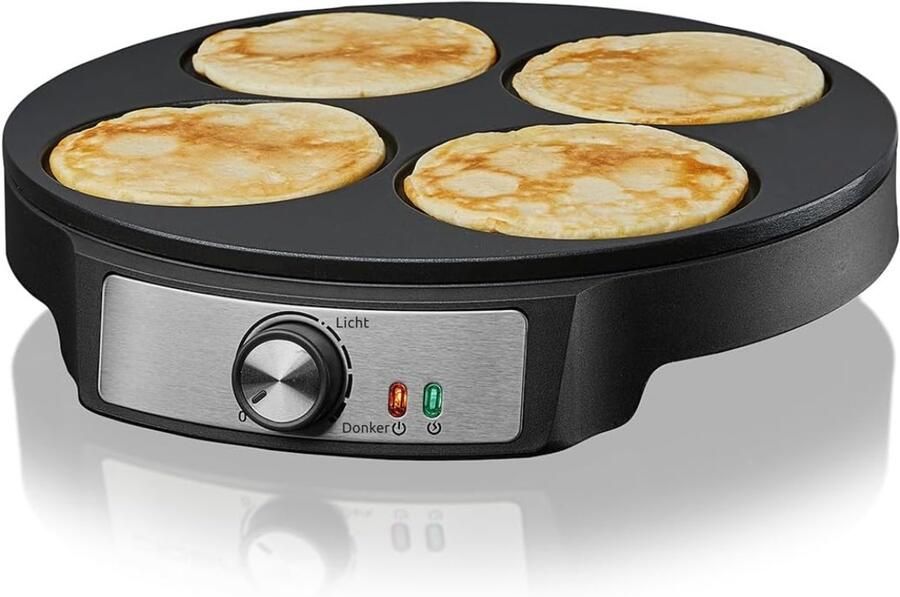 DNA Pannenkoekenmaker Pancake Maker Pannenkoekenmaker Pancake Pan Zwart 33cm x 31cm x 6cm
