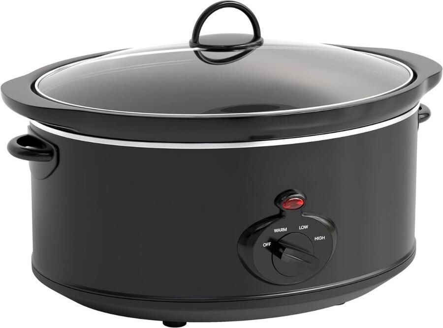 DNA Slowcooker Met Timer Slowcooker Crockpot Slowcooker Zwart ‎25cm x 29cm x 40cm
