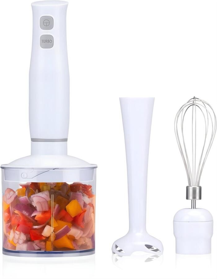 DNA Staafmixer Set Staafmixer Met Hakmolen Mixer Set Wit 6cm x 6cm x 36cm