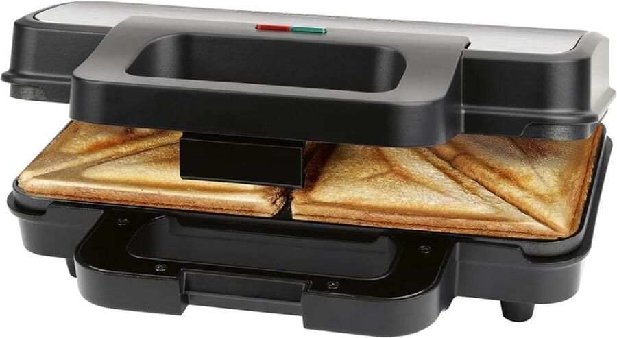 DNA Tosti-ijzers Tosti Apparaat Tosti Ijzer Zwart 24cm x 27cm x 10cm
