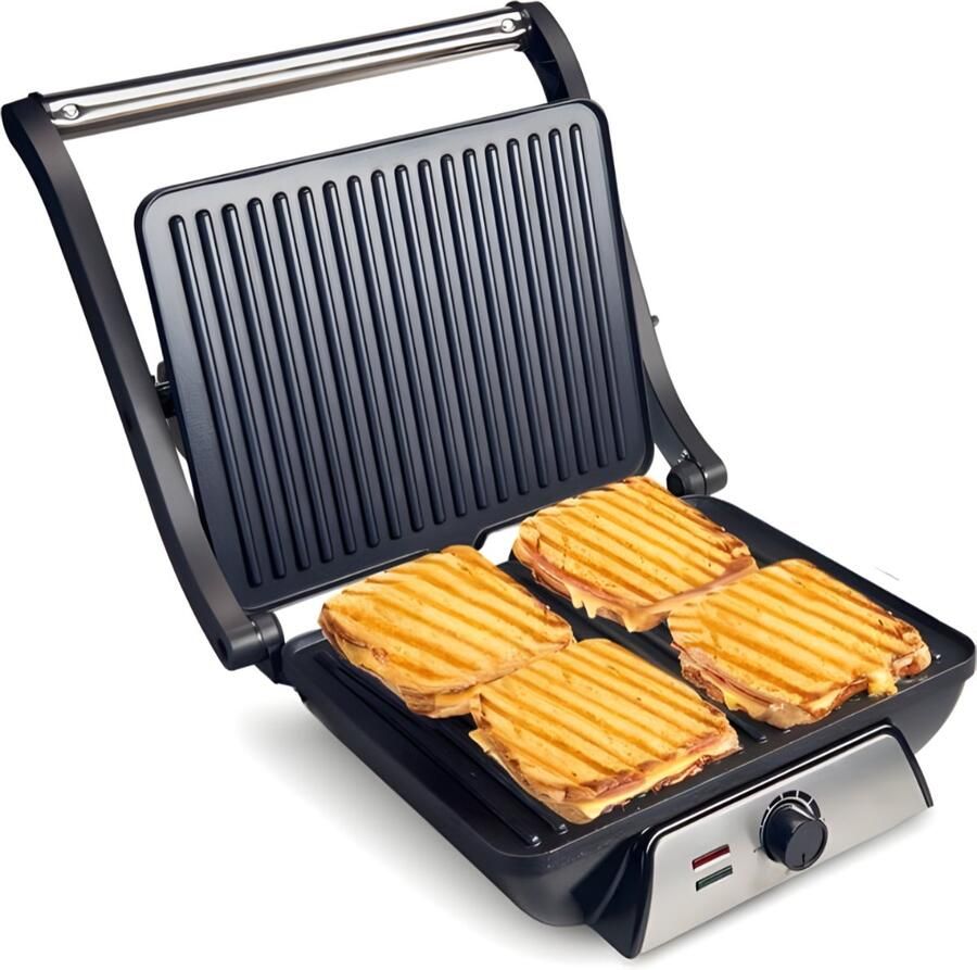 Quvo Tosti-ijzers Tosti Apparaat Tosti Ijzer Zwart ‎24cm x 28cm x 8cm